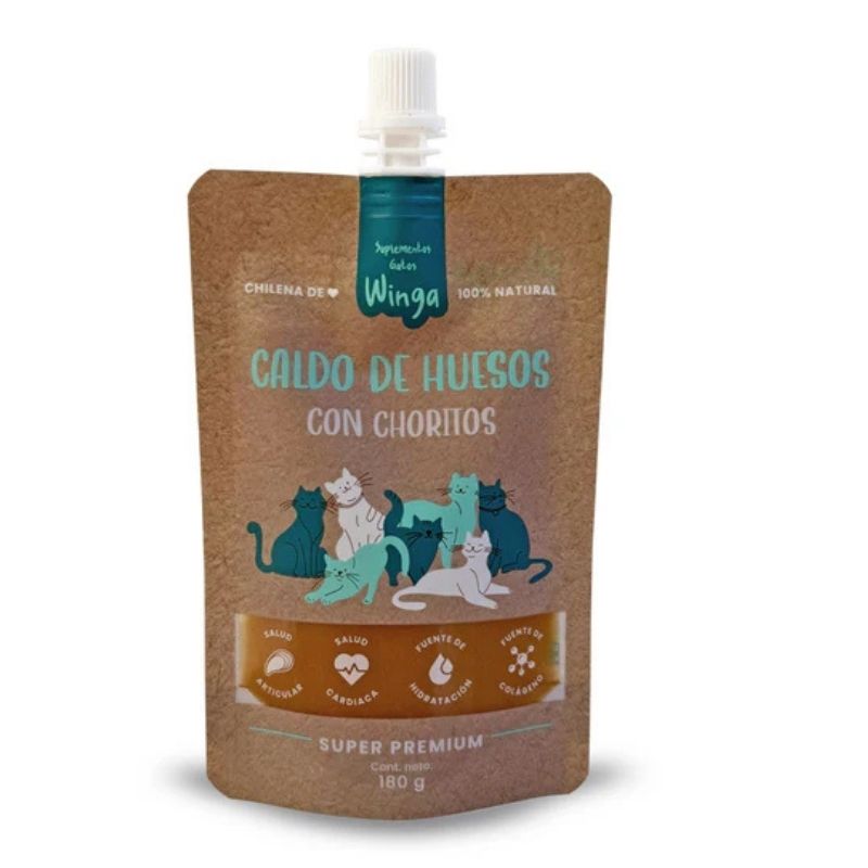 Winga Caldo de Hueso Chorito Gato 180g
