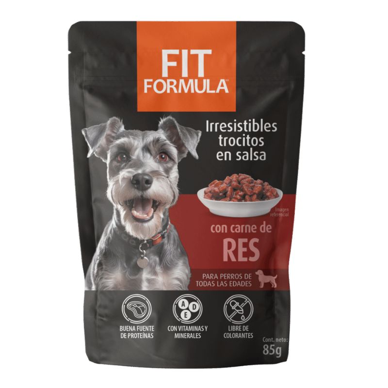 Fit Formula Pouch Vacuno Perro 85g