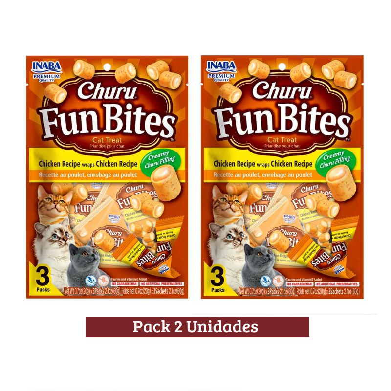 Pack Churu Fun Bites Recipe Pollo Cat x 6u 60g