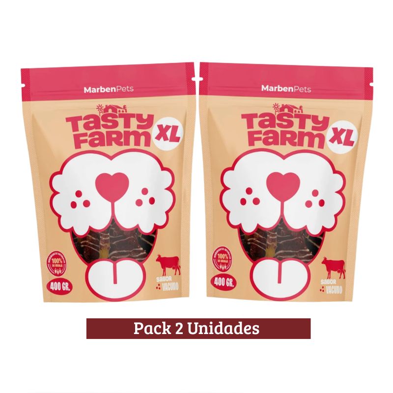 Pack Tasty Farm Papas Dulces Envueltas en Vacuno Dog x 2u 400g