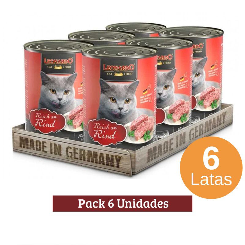 Pack Leonardo Rind Latas Ternera X 6u 400g