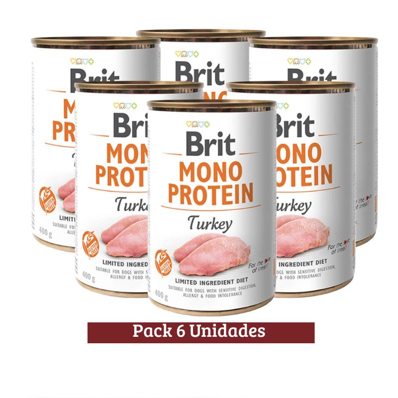 Pack Brit Care Mono Protein Turkey X 6u 400g