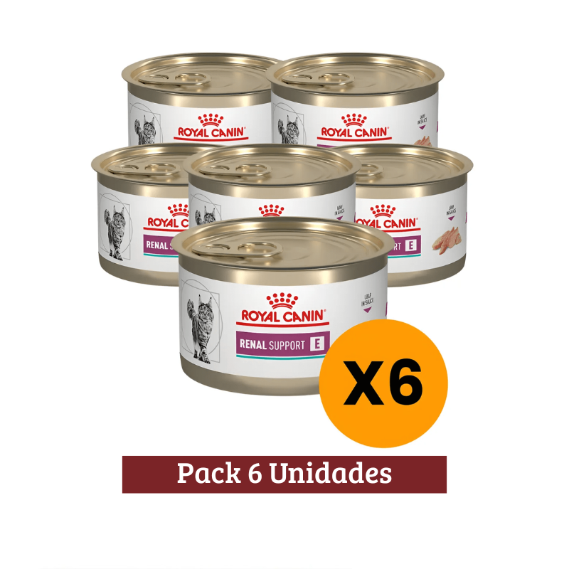 Pack Royal Canin Renal Support Cat Enlatado X 6u 145g
