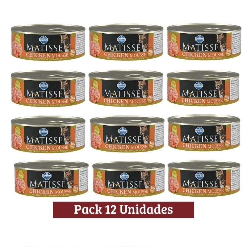 Pack Matisse Mousse De Pollo Enlatado X 12u 85g