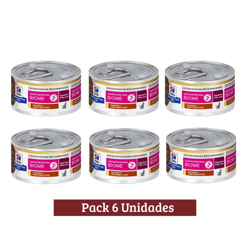 Pack Hills Gastrointestinal Biome Cat x 6u 82g