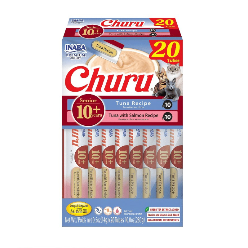 Ciao Churu Senior 10+ Variedades de Salmon y Atun 20 unidades
