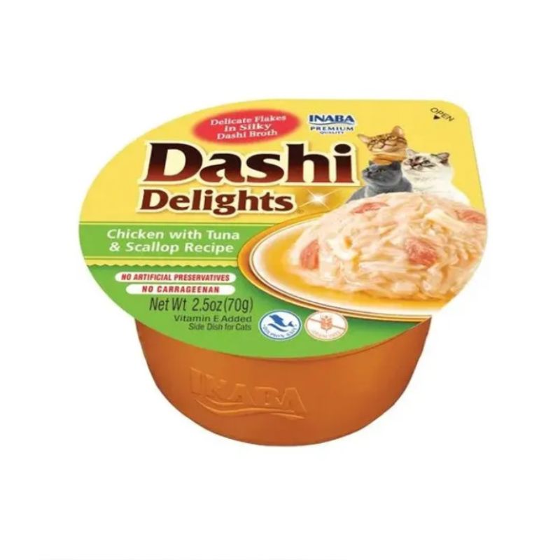 Ciao Churu Dashi Delights Pollo Tuna y Ostiones 70g