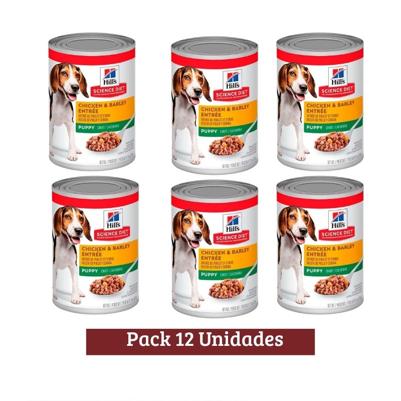Pack Hills Puppy Pollo Dog Lata X 6u 370g