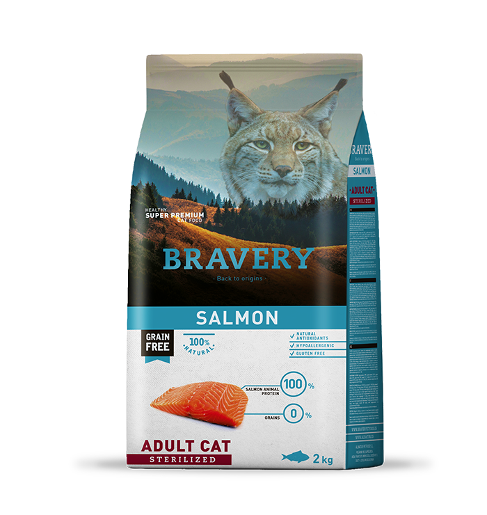 Bravery Adulto Cat Sterilized Salmon 2kg