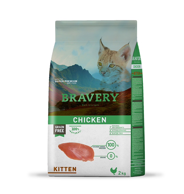 Bravery Kitten Chiken 2KG