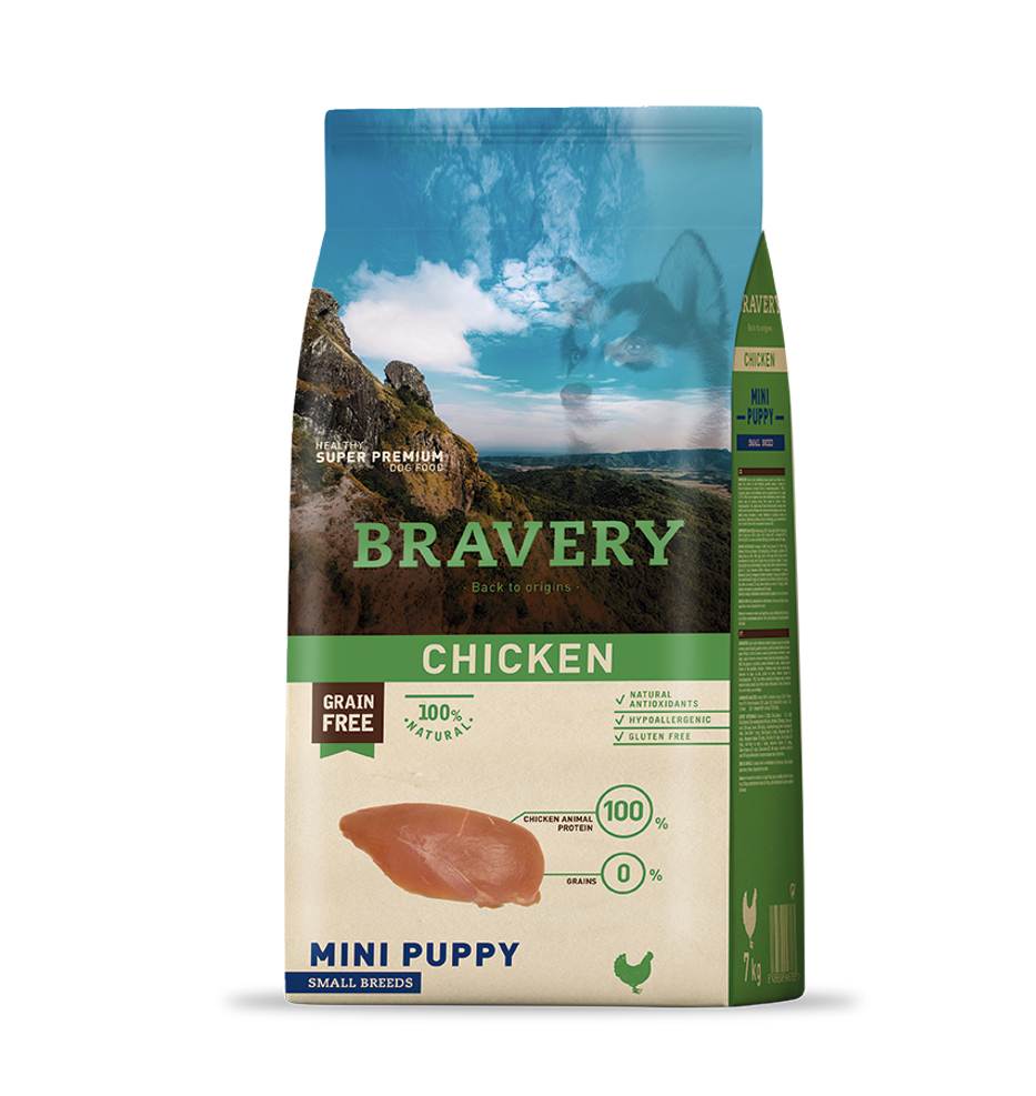 Bravery Mini Puppy Small Breeds Chicken 2KG