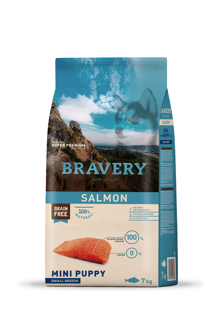 Bravery Mini Puppy Small Breeds Salmon 7kg