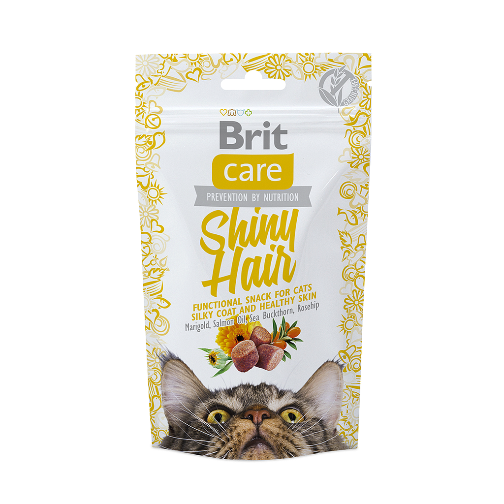 Brit Care Cat Snack Shiny Hair 50g