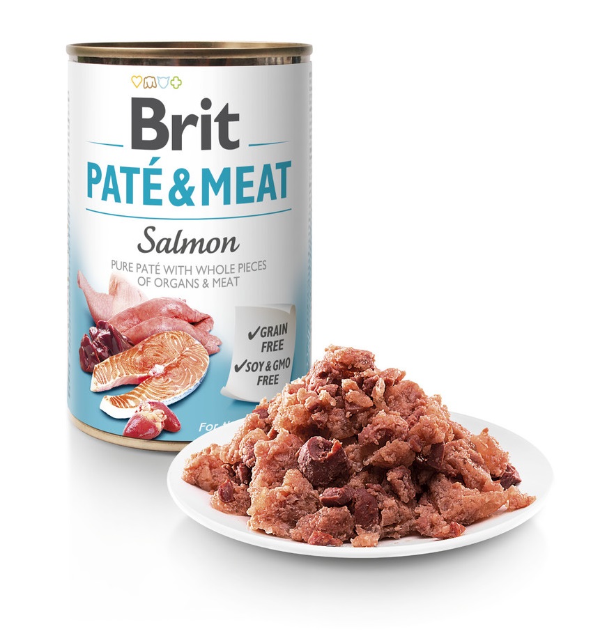 Brit Pate &amp; Meat Salmon Dog 400g