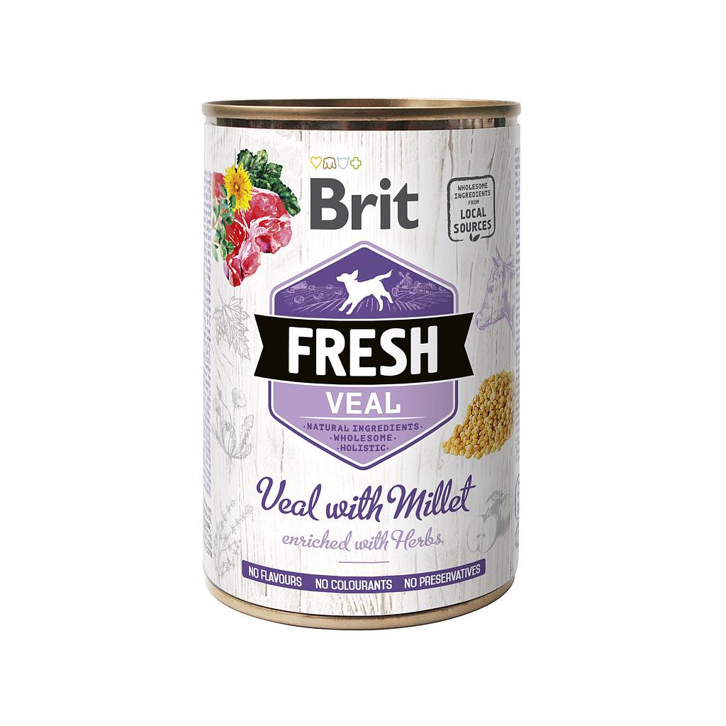 Brit Fresh  Vacuno y Mijo Dog 400g