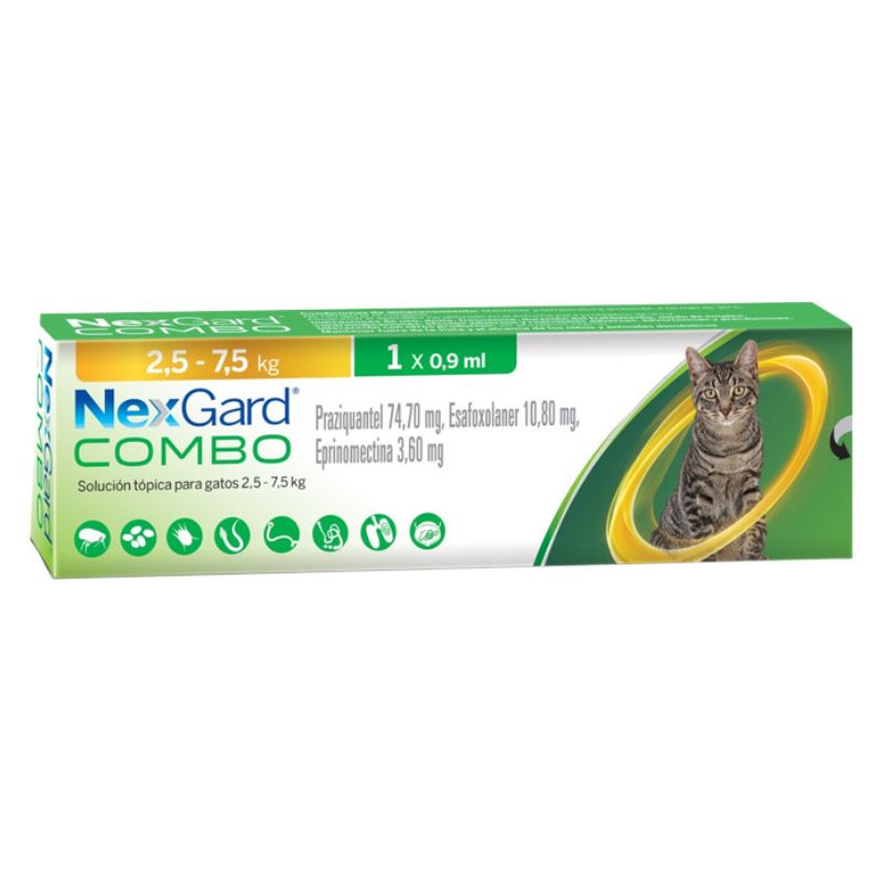 NexGard Combo para Gatos 2.5 a 7.5kg