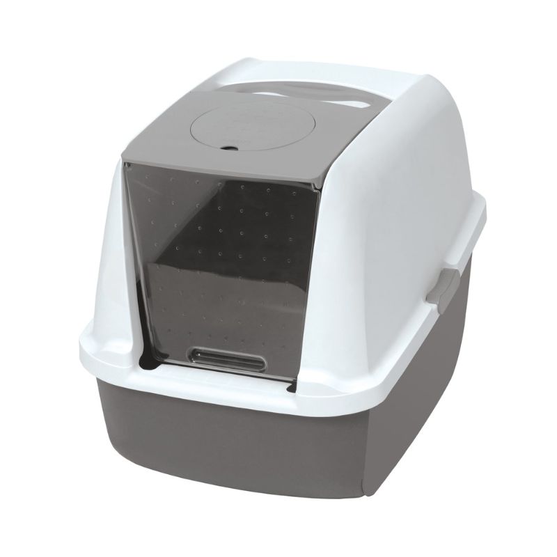 Catit Baño Cerrado Con Cubierta Gris