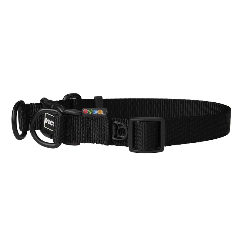 Doco Nylon Negro  Collar Para Perro L