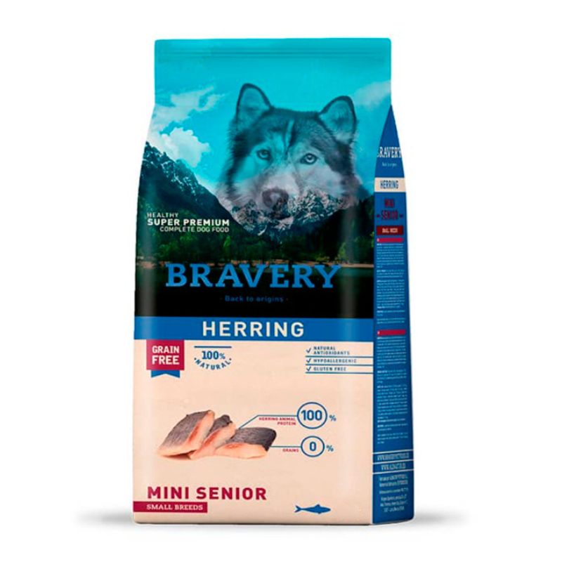 Bravery Mini Senior Dog Herring 2kg