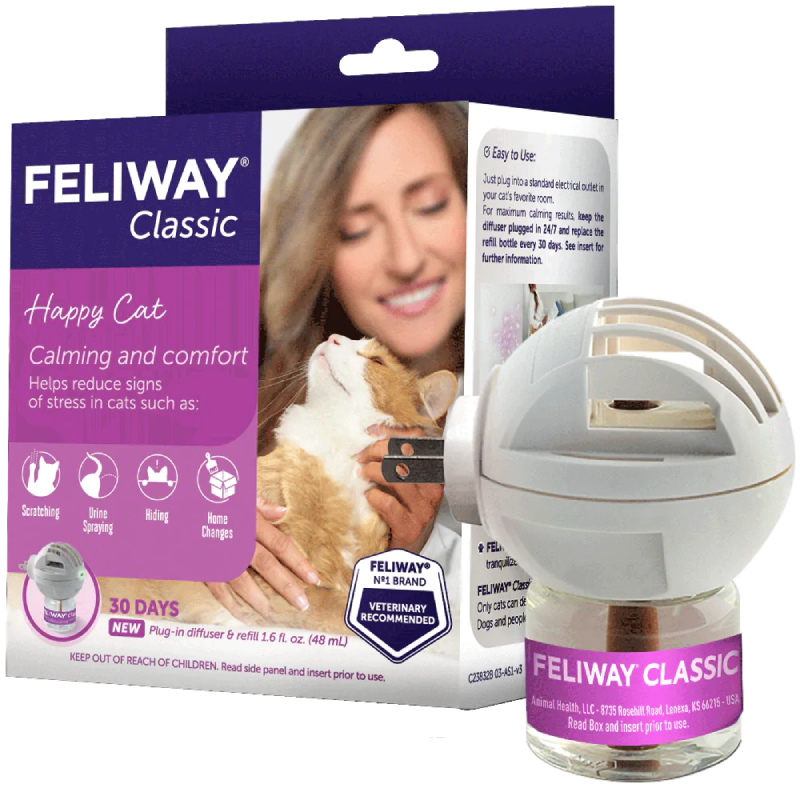 Feliway Classic Kit de Inicio Difusor y Repuesto 48ml