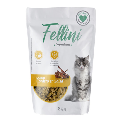 Fellini Premium Cordero en Salsa 85g