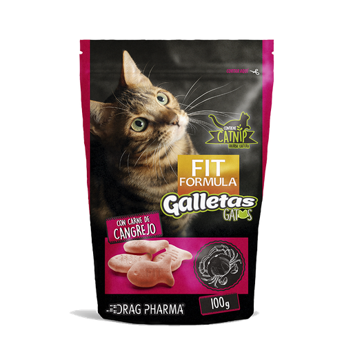 Fit Formula Snack Galleta Gato Sabor Cangrejo 100g