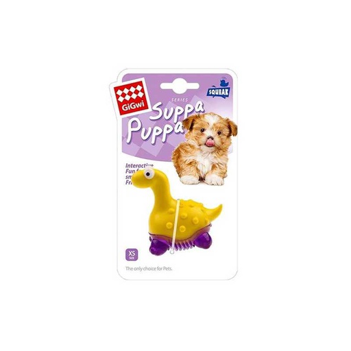 Gigwi Suppa Puppa Dinosaurio Amarillo XS