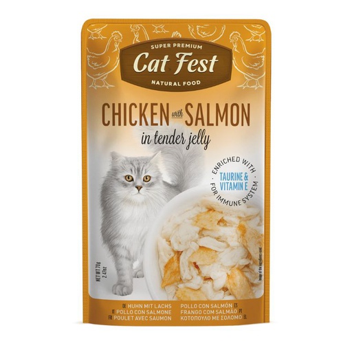 Cat Fest Pollo con Salmon 70g