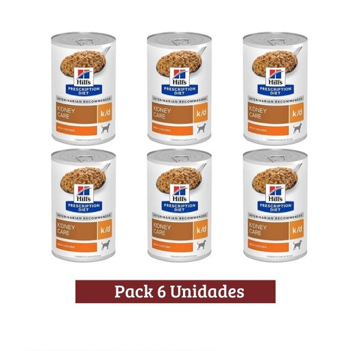 Pack Hills Kidney Care K/D Dog Enlatado X 6u 370g