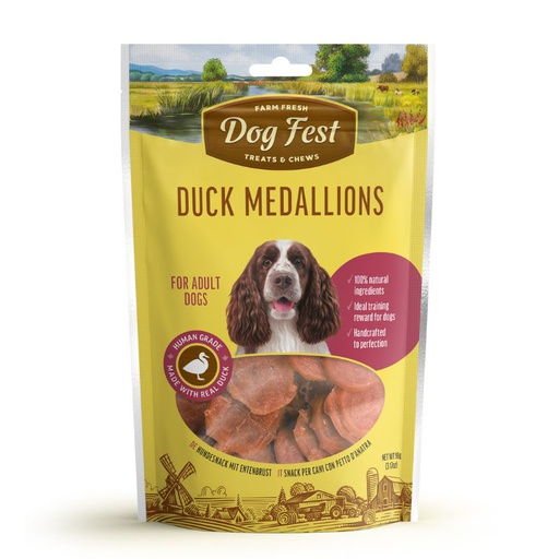 Dog Fest Medallones de Pato 90g