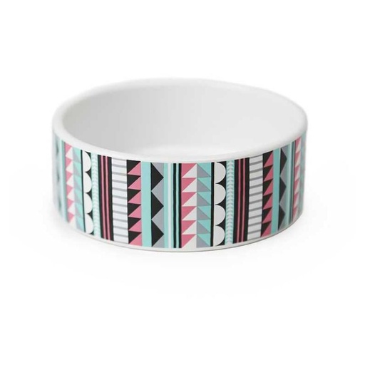 Brnx Bwl Plato Ceramica Boho Multicolor Talla L
