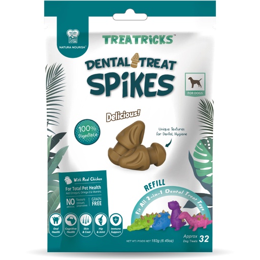 Natura Nourish Treatricks Dental Treat Spikes Snack Recarga 183g
