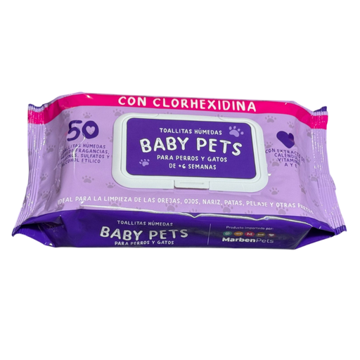 Baby Pets Toallitas Humedas Clorexidina 50 Unds