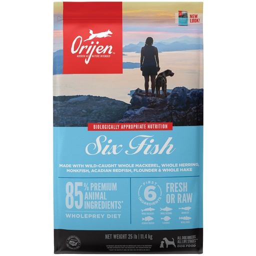 Orijen Six Fish Dog Seis Pescados 2kg