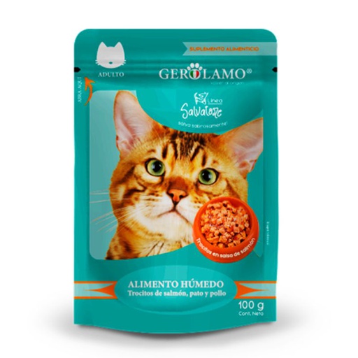 Gerolamo Pouch Gato Adulto Salmon 100g