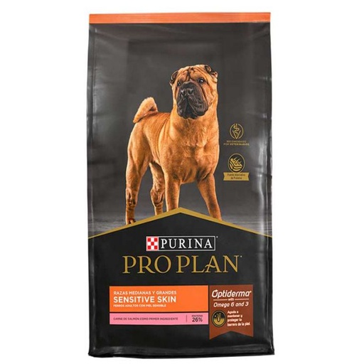 Pro Plan Sensitive Skin Dog Razas Medianas y Grandes 12kg