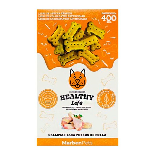 Galletas Healthy Life Dog Sabor Pollo 400g