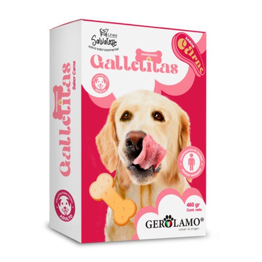 Gerolamo Galletas Adulto Carne 460g