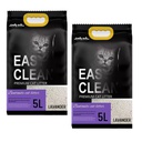 Pack de 2 Easy Clean Arena Aglutinante Aroma Lavanda 4kg