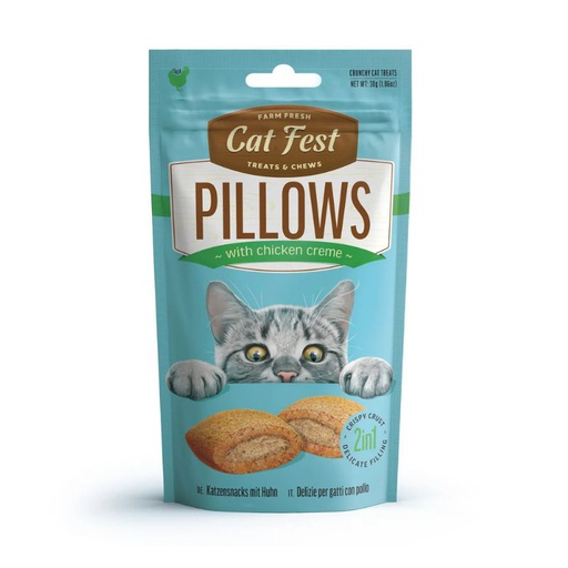 Cat Fest Crunchy Pillow Chicken  Creme For Cat