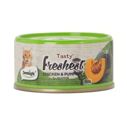 Dentalight Tasty Freshest Pollo y Zapallo Para Gatos 80G