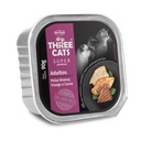 Three Cats Adulto Pate Sabor a Pescado Pollo y Carne - Alimento Humedo para Gato 90g