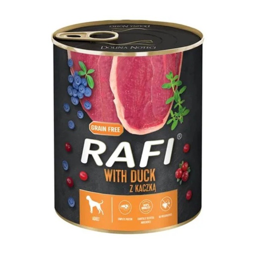 Rafi Dog Lata Duck Blueberry and Cranberry 800g
