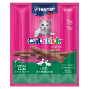 Vitakraft Catstick Classic Snack en Palito Sabor Conejo y Pato 18g