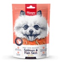 Wanpy Salmon y Fish Skin Dog Snack Perro 100g