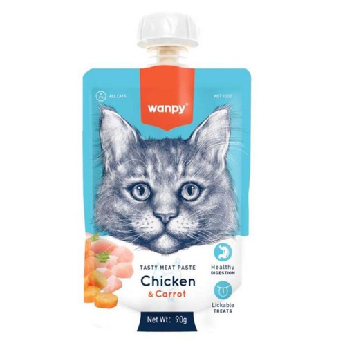 Wanpy Tasty Meat Paste Pollo para Gatos 90g