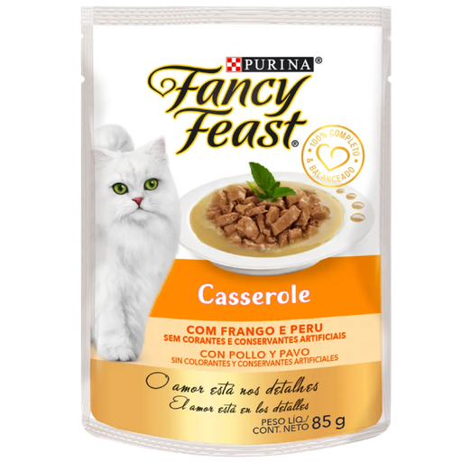 Pack Fancy Pouch Casserole Pollo Pavo x 15u 85gr
