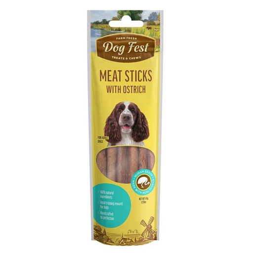 Dog Fest Barras de Carne Avestruz 45g