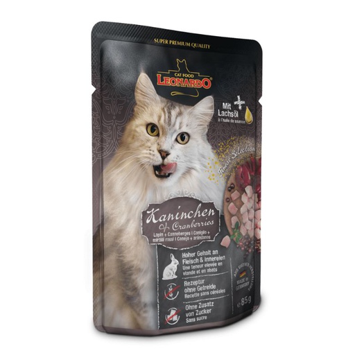 Leonardo Finest Selection Cat Conejo y Arandanos 85g