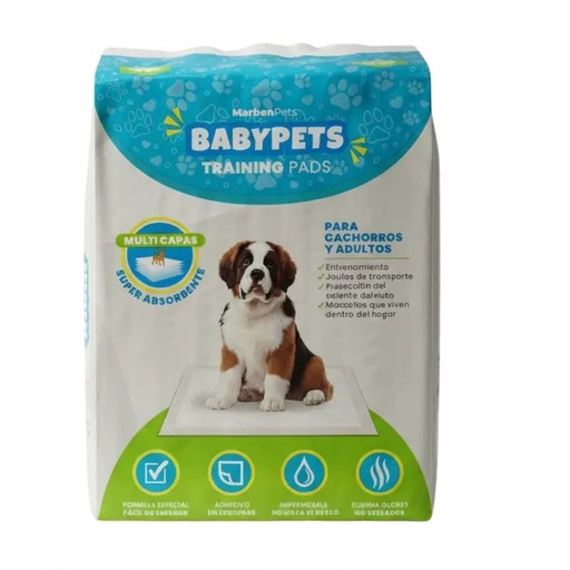 Baby Pets Training Pads Sabanilla 90x60cm 30 Unidades
